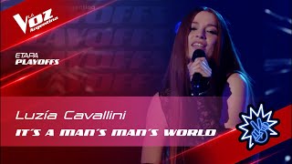 TeamLali  Luzía Cavallini  “Its a Mans Mans Mans World”  Playoffs  La Voz Argentina 2022 [upl. by Gretal]