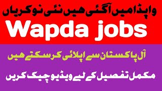 new jobs in Wapda Pakistan [upl. by Haissi]