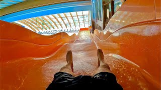 Family Water Slide at Aquaparc Le Bouveret [upl. by Benilda]