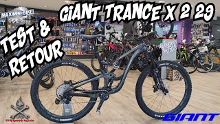 Le Giant Trance X 2 29 le VTT All Mountain petit Enduro le VTT passe partout chez Maximin Bike [upl. by Norton]