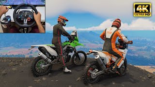 Kawasaki KX 450F amp KTM 450 Rally  OFFROAD Rally Bike  The Crew Motorfest  Logitech G29 gameplay [upl. by Anin996]