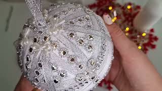 DIY Silver Christmas Tree Ball [upl. by Saul416]