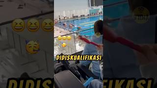 Bocil Ga Sadar Sudah MenDISKUALIFIKASI Atlit❗🤭😂 videoviral lucu renang [upl. by Bebe183]