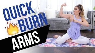 Quick Burn Arms Incredible Arm Toning Workout  no equipment no pushups [upl. by Anai]