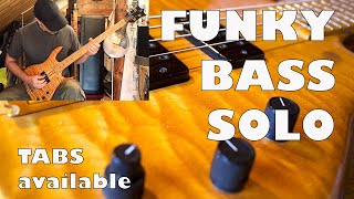 FUNKY BASS SOLO Pentaprism on a KEN SMITH BT4 TABS available [upl. by Farr]