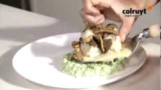 Recept Gegratineerd staartvispannetje op bedje van broccolimousse  Colruyt [upl. by Kailey305]