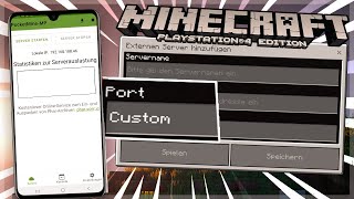 PocketmineMP Port ändern  Minecraft Ps4 Server Join [upl. by Lienahs]