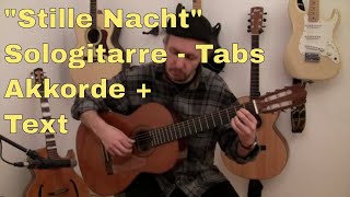 Weihnachtslieder  Stille Nacht Gitarre Solofassung [upl. by Coheman]