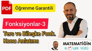 Fonksiyonlar3  Ters Fonksiyon ve Bileşke Fonksiyon  Öğrenme Garantili [upl. by Sankaran607]