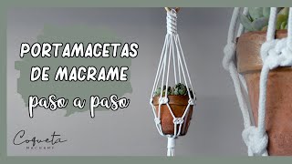 ✅Tutorial Porta Macetas de MACRAMÉ FÁCIL [upl. by Nylhtac]