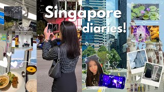 singapore vlog 🇸🇬🏙️💐  gardens by the bay universal studios orchard road merlion amp many more [upl. by Adnotal]