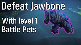 Defeat Jawbone with Level 1 Pets  World of Warcraft Shadowlands [upl. by Allix]