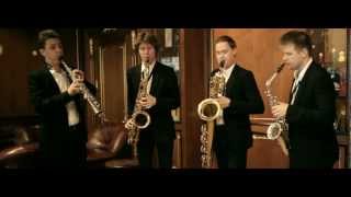 J S Bach Fugue in G minor by a sax quartet [upl. by Panthea]