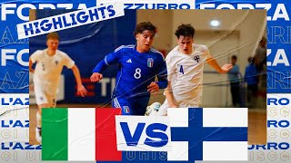 Highlights ItaliaFinlandia 44  Futsal Under 19  Amichevole [upl. by Sharron]