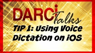 Tip 1 How to Use your Voice to Type on iOS iPhone and iPad [upl. by Ermengarde688]