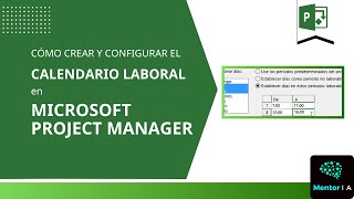 Cómo crear un calendario laboral en Project Manager [upl. by Carlina]