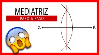 🔥 Como hacer la MEDIATRIZ de un segmento 💪 MEDIATRIZ PASO A PASO 🏆 Dibujo Técnico FÁCIL Y RÁPIDO [upl. by Eixela697]