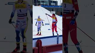 Kristine Stavås Skistad vinner sprinten i Falun🔥🇳🇴 crosscountryskiing langrenn falun [upl. by Baillieu688]