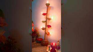 DIY Diya Tower🪔🪔diy diwalidiyastand diwalidecoration [upl. by Ahsirt504]