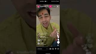 omg Rishi dev live on instagramtalking about Rimorav vlogs [upl. by Coreen]