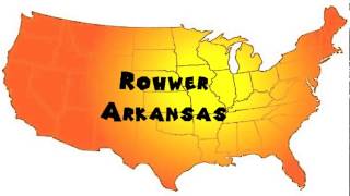 How to Say or Pronounce USA Cities — Rohwer Arkansas [upl. by Ivie]