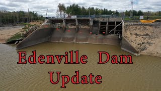 Update Edenville Dam  Edenville Falls  Wixom Lake Flood 2020  Aerial [upl. by Avery970]