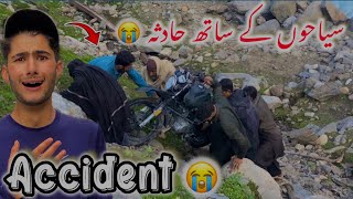 Accident with tourists in Neelam Valley 😭 [upl. by Atinhoj]