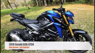 Suzuki GSXS750  Yoshimura Exhaust  Ride Review [upl. by Eneli]