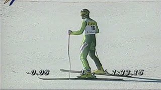 KjetilAndre Aamodt wins superG Kvitfjell 1996 [upl. by Nonek]