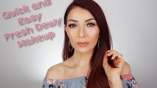 QUICK AND EASY FRESH DEWY SKIN  USING ROMANOVA MAKEUP [upl. by Ahsieken985]