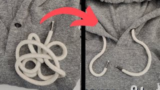 How to Put in a Hoodie String in 38 SECONDS [upl. by Solakcin52]