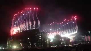 Fireworks at Gillette Stadium Patriots vs Colts Playoffs 2014 [upl. by Ader442]