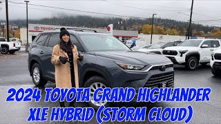 2024 Toyota Grand Highlander XLE Hybrid Storm Cloud [upl. by Feodora]