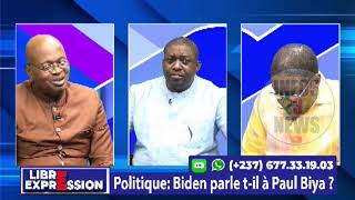 PR OWONA NGUINI  quotJOE BIDEN NE PARLE PAS AU CAMEROUNquot  LIBRE EXPRESSION DU 04 AOÛT 2024 [upl. by Obie777]