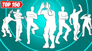 TOP 150 ICON SERIES DANCES amp EMOTES IN FORTNITE [upl. by Enovad]