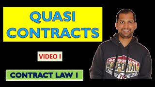 Quasi Contracts  Indian Contract Act 1872  Contract Law 1 [upl. by Amando169]