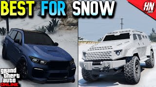 Top 10 BEST SNOW VEHICLES In GTA Online [upl. by Aitnas]