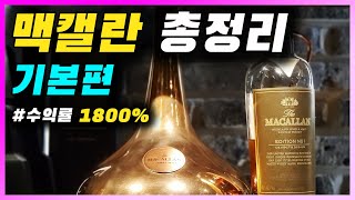 위스키  맥캘란  싱글몰트 스카치 위스키 맥캘란 라인업 총정리 기본편  12년 셰리오크 15년 파인오크 리뷰 [upl. by Shwalb]