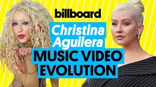 Christina Aguilera Music Video Evolution Reflection to Fall In Line  Billboard [upl. by Marena]