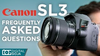 CANON SL3 MOST FAQs 2019 [upl. by Kerwinn916]