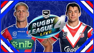 ROOSTERS SCORE ON FIRST TOUCH BUT CAN THEY HOLD ON VS NEWCASTLE KNIGHTS ON RLL4 NRL ROUND 6 [upl. by Dollie]