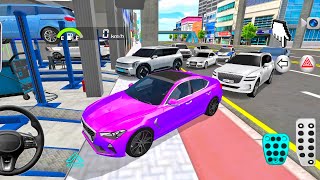 New Car Lot In Service Centre  3d Driving Class game play video  Car Game gameplay cargame [upl. by Ymmot]