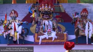 Goshir Gyaltsab Rinpoche performing a sacred ritual dance [upl. by Desdamonna]