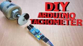 DIY Digital Arduino Tachometer  RPM Counter Using Proximity Sensor IR [upl. by Entroc729]