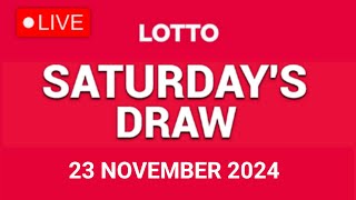 The National Lottery Lotto Draw Live results from Saturday 23 November 2024  tonights lotto [upl. by Yrotciv644]