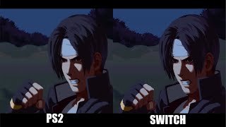 SNK vs CAPCOM svc chaos SWITCH vs PS2 Intro Menu and Fight Comparison side by side [upl. by Enier]