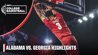 Alabama Crimson Tide vs Georgia Bulldogs  Full Game Highlights  ESPN College Basketball [upl. by Iadrahc]