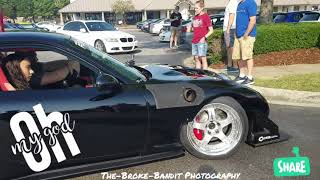 David Mazzeis RX7 rolling into Birmingham Cars and Coffee [upl. by Akined]