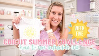 ☀️ How To Use Infusible Ink on a Shirt  Cricut Summer Challenge Week 5 with Bethadilly [upl. by Haimes]