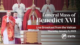 LIVE  Funeral Mass of Benedict XVI from the Vatican  January 5 2023  EWTN [upl. by Jacinthe]